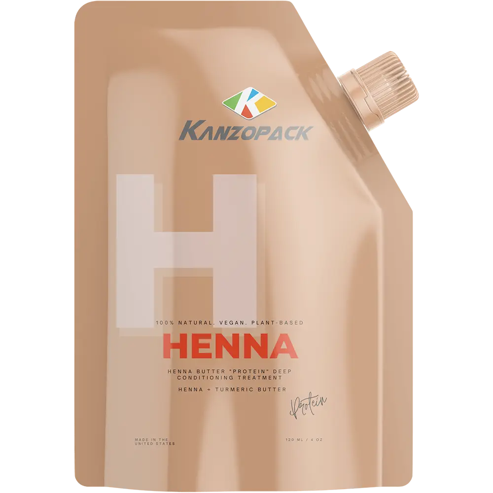 KanzoPack | Custom Pouch & Rollstock Packaging Manufacturer 7 spout pouch with kanzo logo mock up